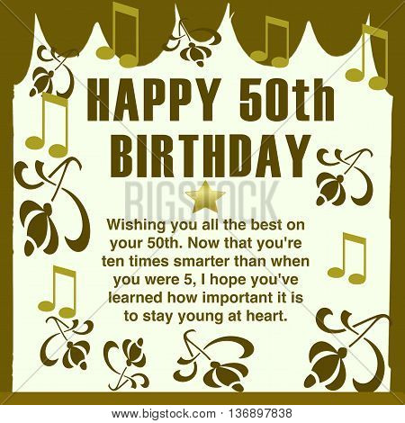 Happy 50th Birthday wishes for family, friends