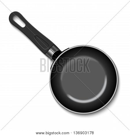 Illustration of a frying pan isolated on a white background.