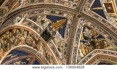 Details Of The Battistero Di San Giovanni, Siena, Italy