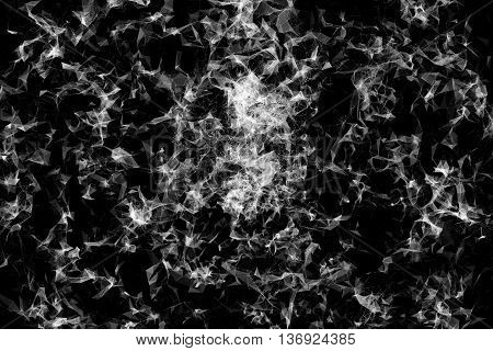 Plexus Facettes in Motion. Nice 3D Rendering