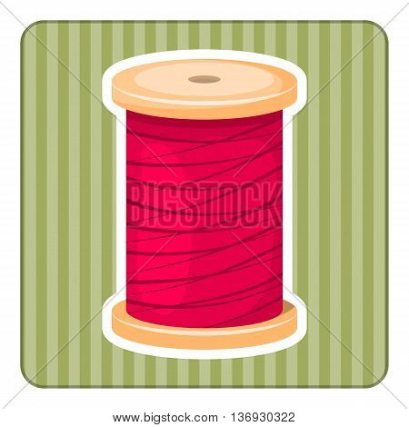 Reel With Thread, Vector Illustration