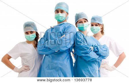 Team von Chirurgen und Krankenschwestern