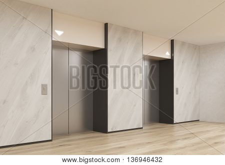 Interior With Elevators