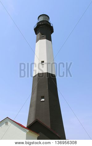 The lighthouse that stands on Tybee Island Georgia