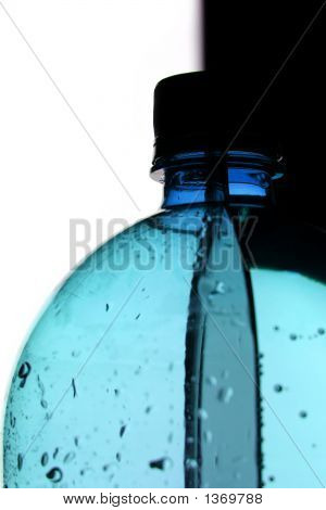 Blauwe fles