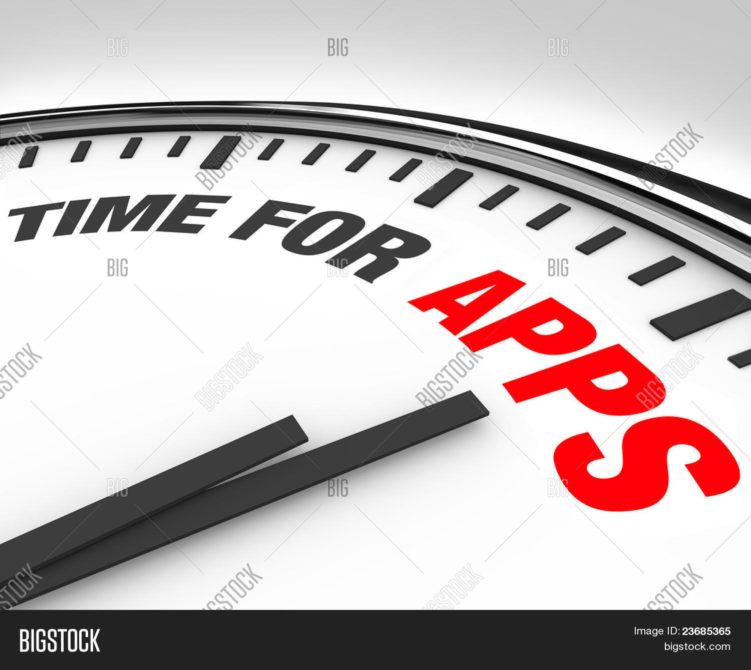 White Clock Words Time Image & Photo (Free Trial) Bigstock