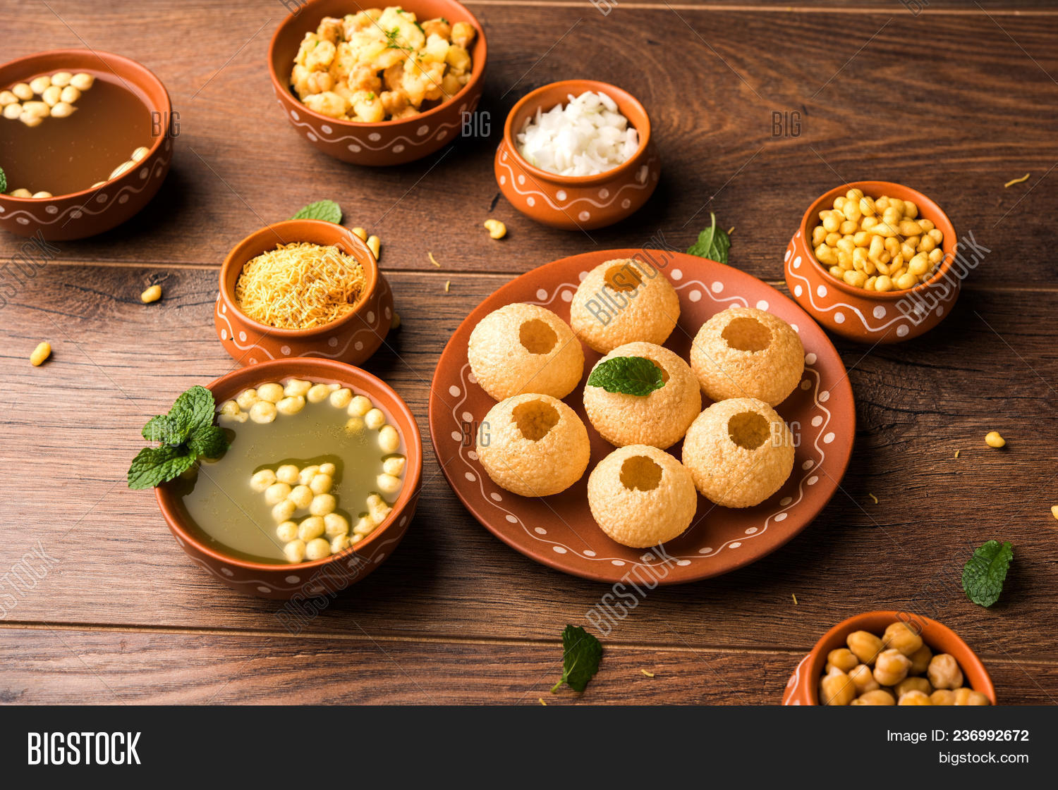 Pani Puri Indian Chat Image & Photo (Free Trial) Bigstock