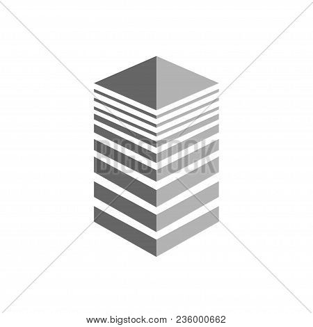Abstract Tower Block Vector Symbol Graphic Logo Design