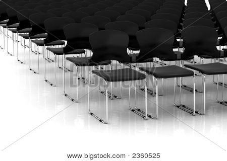Zwarte stoelen