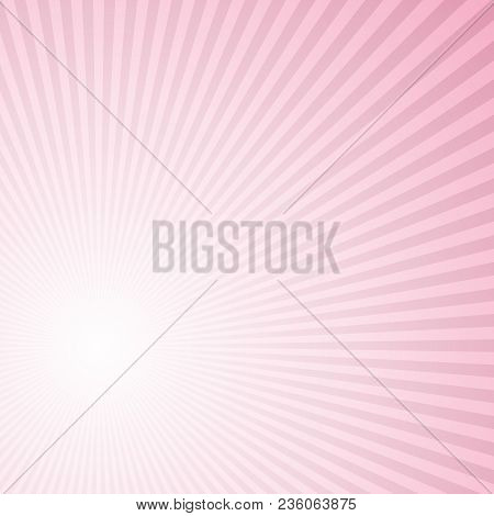 Abstract Retro Gradient Sun Rays Background Design - Vector Design