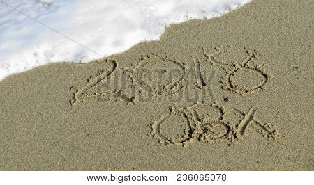 2018 Obx Written In The Sand Almost Washed Away
