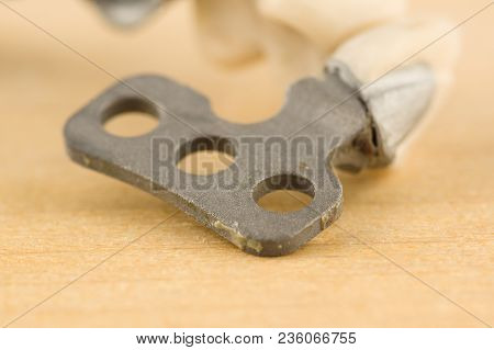 Damaged Dental Cermet Bridge Prosthesis On A Lamellar Implant