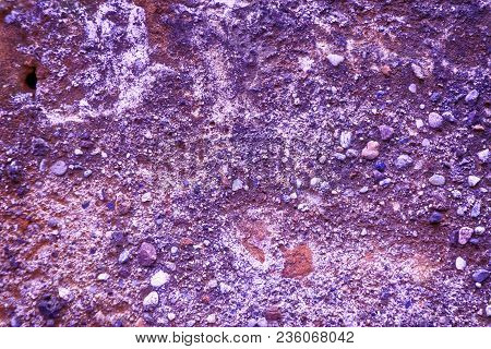 Old Like Mars Ultra Purple Texture, Stone Wall Background Or Rock Surface - Good For Web Site Or Mob