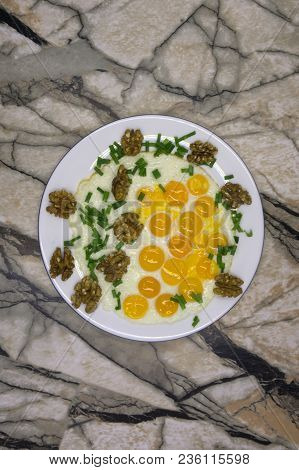 Pot With A Pit For Making Scrambled Eggs Or In Style
