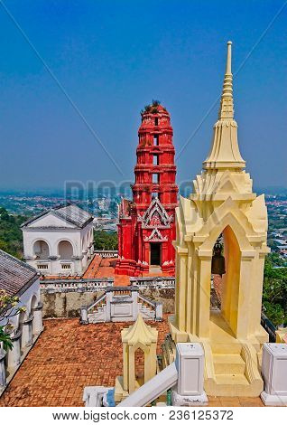Temple In Thailand. Phra Nakhon Khiri, Or Commonly Known As Khao Wang. Located In The Country Of Tha