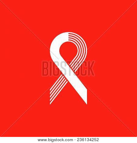 World Remembrance Day Of Aids Victims. Ribbon Aids Symbol. May 20 On Red Background. Vector Illustra