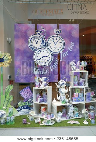 Bracknell, England - April 15, 2018: Window Display Of The Whittard Of Chelsea Store In Bracknell, E