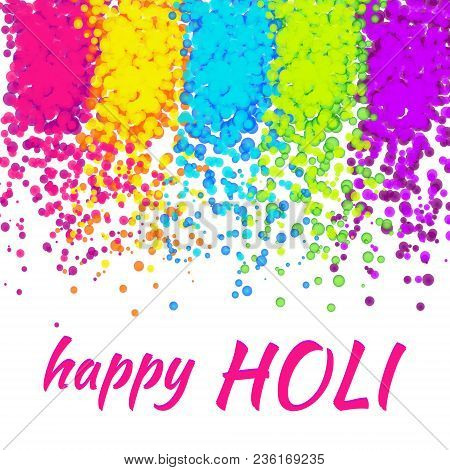 Happy Holy Colorful Festival Vector Light Indian