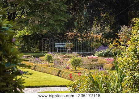 De Steeg, Netherlands, August 23, 2014: The Garden Around The Castle And Estate Middachten In De Ste