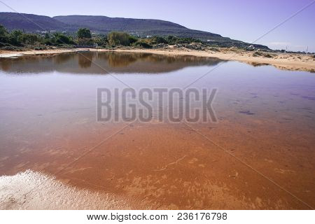 Scenic Simos Beach On Elafonisos Island In Greece