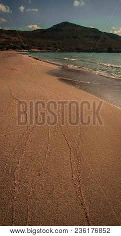 Scenic Simos Beach On Elafonisos Island In Greece