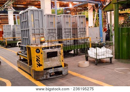 Line For The Manufacture Of Brown Colored Synthetic Acrylic Fiber At A Chemical Plant
