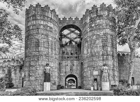 Main Entrance Of Poble Espanyol Village, Barcelona, Catalonia, Spain