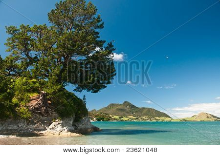 Paradiesische seelandschaft