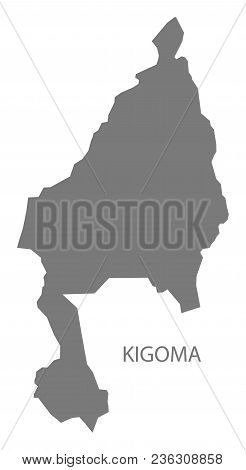 Kigoma Map Of Tanzania Grey Illustration Shape