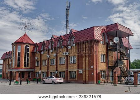 Komsomolskiy, Russia - July 17, 2010: Administrative Building Of Zagros Company. Tyumen Region