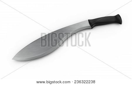 3d Rendering Of Machete, Isolated On White Background.