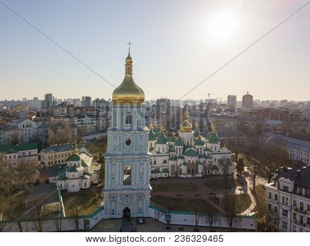 Saint Sophia Cathedral and St. Sophia Square. Kiev, Ukraine