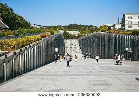 Seoul / South Korea - October 9, 2014: The Building Of Ehwa Womans University