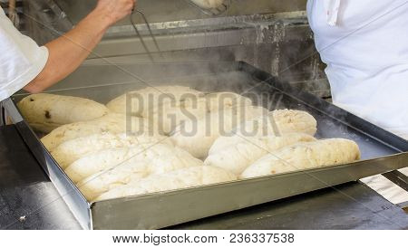 Industrial Cooking Of Popular Classical Bread Dumplings.