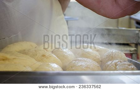 Industrial Cooking Of Popular Classical Bread Dumplings.