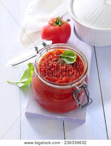 Vegetable Spread Ajvar Pepper-based Condiment Made Principally From Red Bell Peppers.