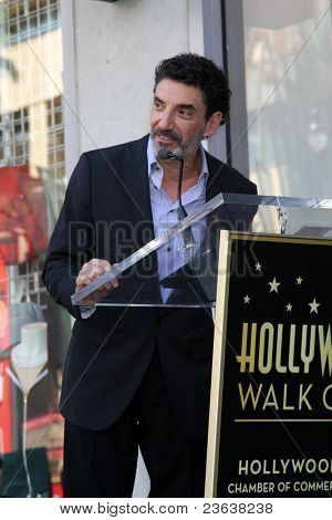 LOS ANGELES - Eylül 19: Chuck Lorre Jon Cryer Hollywood Walk Hollywoo, şöhret Star töreni