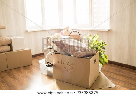 Picture Of Overfull Box. There Are Different Clothes, Stuff And Other Things In It. Also These Is A 