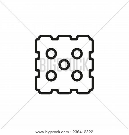 Cookie Line Icon. Bakery, Biscuit, Cracker. Food Concept. Can Be Used For Topics Like Dessert, Menu,