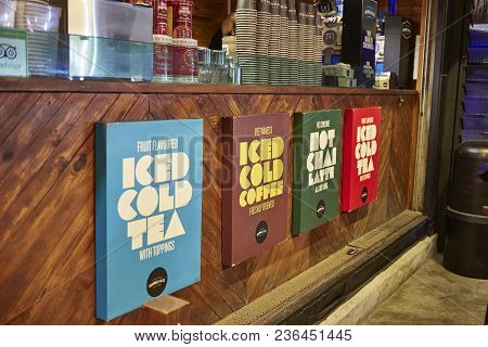 Johor Bahru, Johor: July 22 2018 - One Of Shop Locate At Jalan Seget, Johor Bahru Names Chaiwalla
