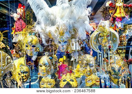 Venetian Masks Venice Italy Used Since The 1200s For Carnival, Which Were Celebrated Just Before Len