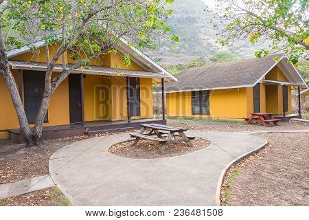 Darma Village From The Lost Series Where Others Lived Located In A Camp On The Island Of Oahu, Hawai