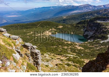 View on the seven Rila lake region in the Bulgarian mountain Rila