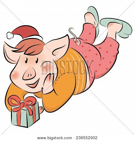 Funny Piggy The Symbol Of The New Year