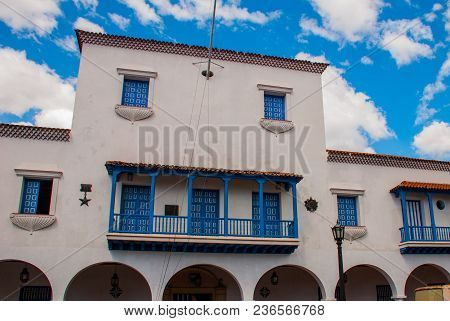 The Building Of The Ayuntamiento In The Central Parque Cespedes, Santiago De Cuba, Cuba