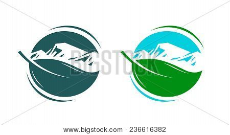 Nature, Ecology, Environment Logo Or Label. Organic Natural Product Icon