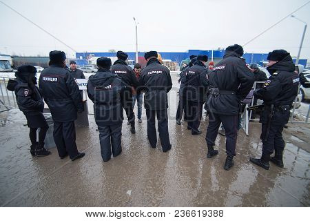 January 28, 2018, Russia, Rostov-on-don. The Meeting Strike Of Voters Directed Against The Elections