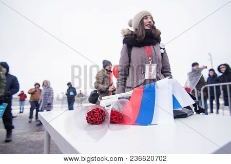 January 28, 2018, Russia, Rostov-on-don. The Meeting Strike Of Voters Directed Against The Elections
