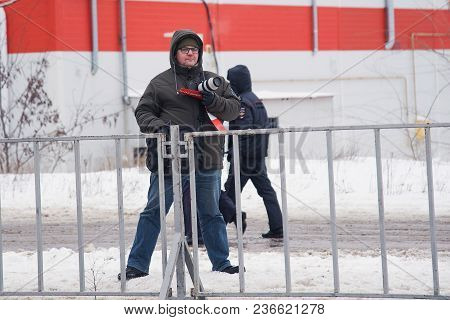 January 28, 2018, Russia, Rostov-on-don. The Meeting Strike Of Voters Directed Against The Elections