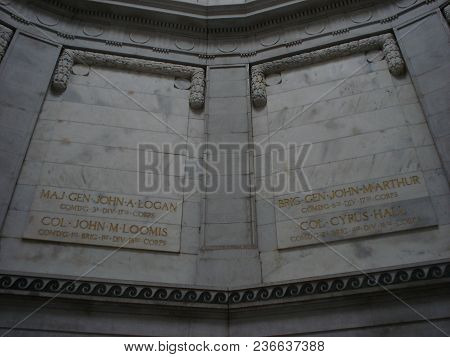 Interior Panels Of The Illinois Memorial At The Vicksburg National Military Park, Vicksburg, Mississ